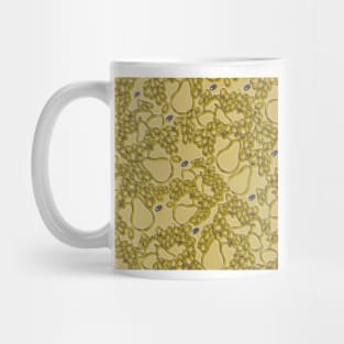 Fruits and vegetables flat hand drawn seamless pattern Mug